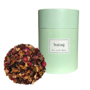 Ziołowa herbata Teabag Queen of Mint 50g - Zielona tuba - opinie w konesso.pl