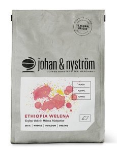 Kawa ziarnista Johan & Nyström Ethiopia Welena Organic Plantation 250g - NIEDOSTĘPNY  - opinie w konesso.pl