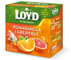 Herbata owocowa Loyd Pomarańcza i Grejpfrut 20x2g - opinie w konesso.pl