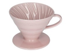 Ceramiczny Drip Hario V60-02 - Różowy - opinie w konesso.pl