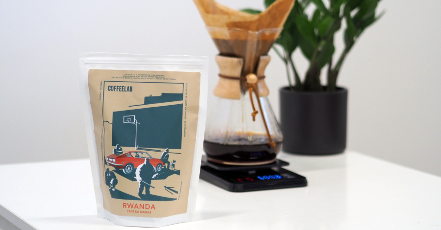 Jak zaparzyć kawę Coffeelab Rwanda Cafe de Mamas?