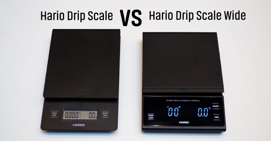 Hario V60 Drip Scale VS Hario V60 Drip Scale Wide VSTW-3000B - Porównanie wag elektrycznych Hario