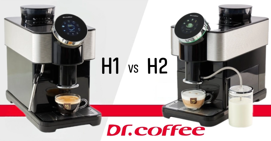 Dr. Coffee H1 vs. Dr. Coffee H2 - Porównanie ekspresów do domu