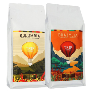 ZESTAW - Kawa ziarnista Trip Coffee Brazylia 1kg + Trip Coffee Kolumbia 1kg